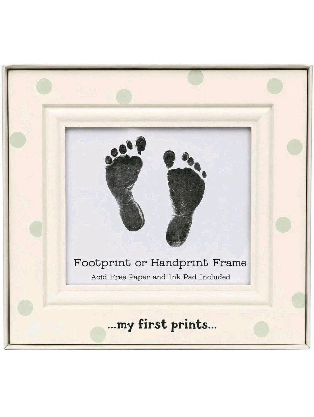 Baby Handprint Footprint Keepsake Frame Nursery Decor
